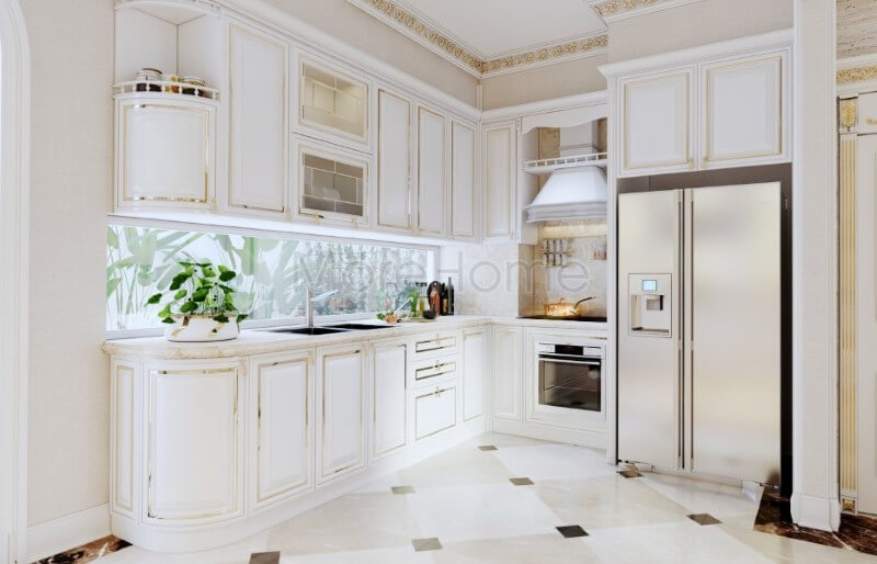 Tủ bếp hiện đại, tủ bếp chữ u, tủ bếp chữ i, tủ bếp chữ l