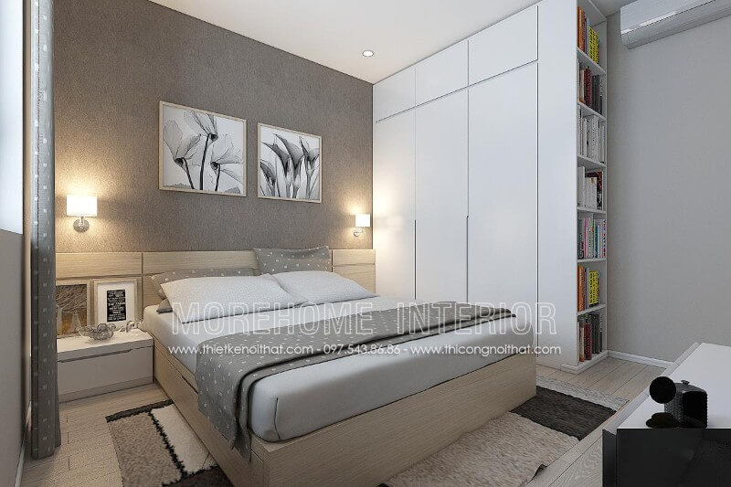 Giường ngủ chung cư gỗ công nghiệp Giường ngủ chung cư gỗ công nghiệp